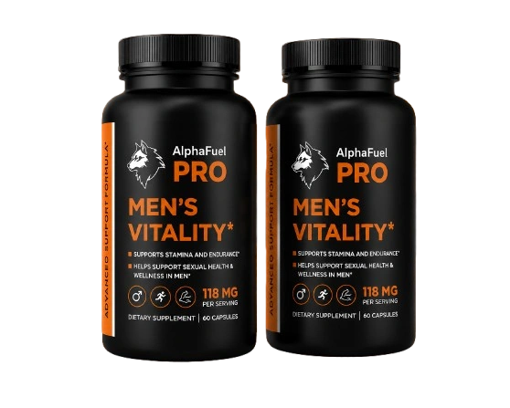 AlphaFuel Men's Wellness Supplement Bottle